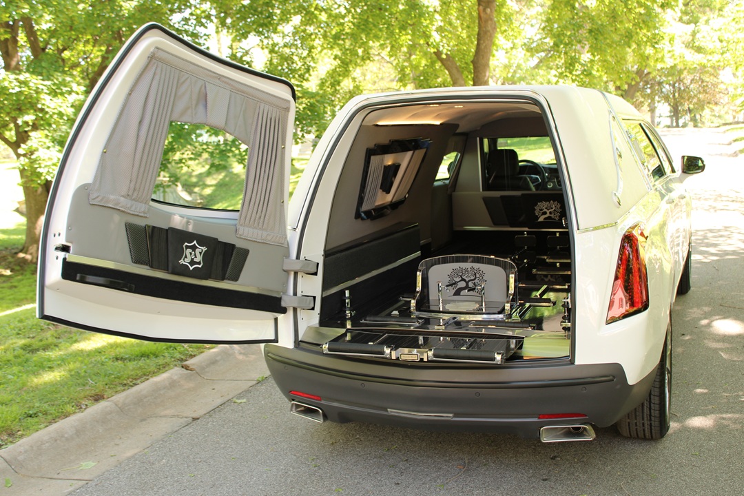 2026 White Cadillac XT5 S&S Medalist Hearse For Sale
